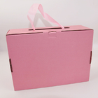 리본과 맞춘 종이 쇼핑 가방 판지 핑크색 슈 박스를 출력하는 Cmyk