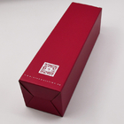 Eco 우호적 포도주병 선물 상자 폴드형 빨간 호화 판지