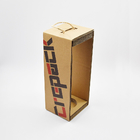 휴대용 로프 딱딱한 선물 상자와 함께 밸류에이션 종이 간단한 빨간 와인 상자