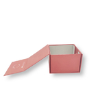 분홍색 접이성 자기 우아한 선물 상자 재활용 된 고지 선물 상자