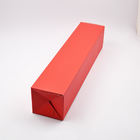 샴페인 부드러운 표면을 위해 사용자 정의 빨간색 단일 병 선물 상자