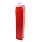 샴페인 부드러운 표면을 위해 사용자 정의 빨간색 단일 병 선물 상자