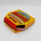 Ｅ 플루트 피자 전달 박스 물결모양 피자 박스 Cmyk 맞추 인쇄되 고안되 풀드 전달 박스