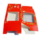 접을 수 있는 맞춘 인쇄된 핸들 아트페이퍼 PVC를 패키징하는 ODM 케이크 깨끗한 창 박스