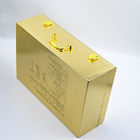 의료 서비스를 위해 패키징하는 힌지 나무 호화 선물 상자 300g 금빛 핸들