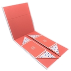 핑크색 페이퍼카드 호화 선물 상자는 결혼식 졸업에 대하여 설정했습니다 생일