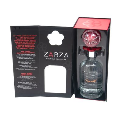 주문 Custom Logo Printed Luxury Black Red Magnetic Folding Cardboard Wine Gift Box online manufacture