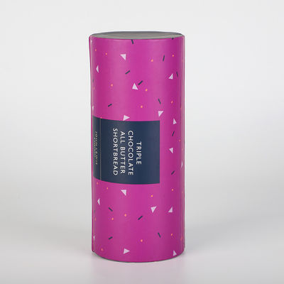주문 쿠키를 위한 고급 식품 판지 튜브 상자 165mm*70mm CMYK online manufacture
