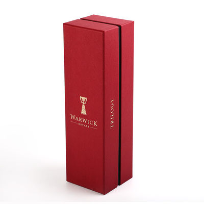 주문 결혼식을 위한 접을 수 있는 1조각 포도주병 선물 박스 포장 기념일 online manufacture