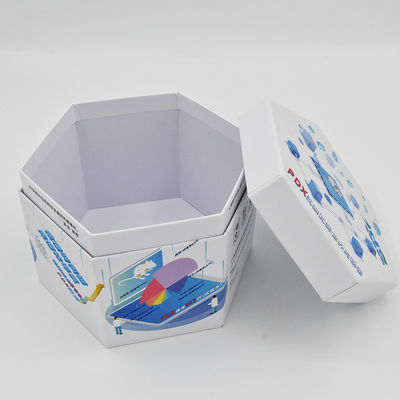 주문 6 각형 판지로 만드는 호화 선물 상자 CMYK 커스터임즈드 크기 online manufacture