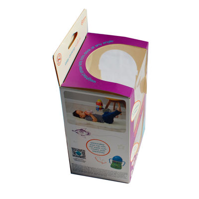 주문 선반 헤더로 팬톤을 패키징하는 명백한 윈도우 박스 폴드형 색깔을 매달기 online manufacture
