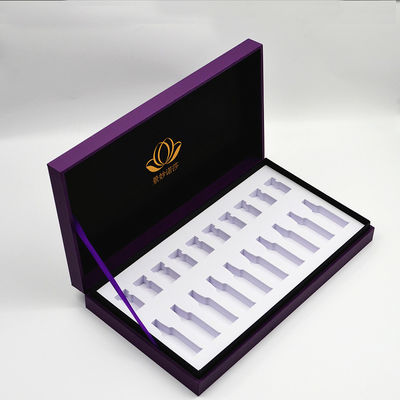 주문 가늘고 긴 스트랩과 외부 메이크업 화장품 패키징 박스 CCNB 나무로 된 힌지 장비 피부 관리 미 online manufacture