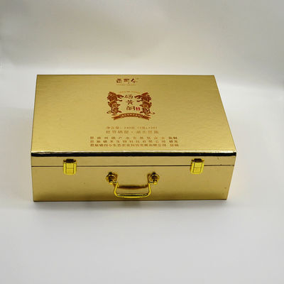 주문 의료 서비스를 위해 패키징하는 힌지 나무 호화 선물 상자 300g 금빛 핸들 online manufacture