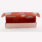 로고와 맞춘 핑크색 물결모양 우편물발송자 박스 매트 엷은 조각 모양 금 박막
