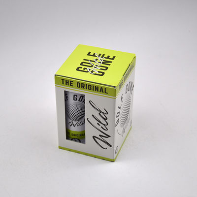 고급 사용자 지정 로고 인쇄 골프 볼 선물 상자 맑은 창문과 패션 트렌드 포장용 재활용 종이